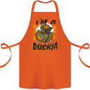 I'm a Duckja Funny Duck Ninja Cotton Apron 100% Organic Orange