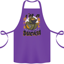 I'm a Duckja Funny Duck Ninja Cotton Apron 100% Organic Purple