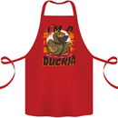 I'm a Duckja Funny Duck Ninja Cotton Apron 100% Organic Red