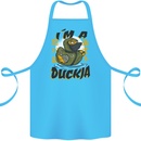 I'm a Duckja Funny Duck Ninja Cotton Apron 100% Organic Turquoise