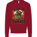 I'm a Duckja Funny Duck Ninja Kids Sweatshirt Jumper Red
