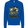 I'm a Duckja Funny Duck Ninja Kids Sweatshirt Jumper Royal Blue
