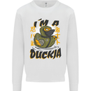 I'm a Duckja Funny Duck Ninja Kids Sweatshirt Jumper White