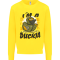 I'm a Duckja Funny Duck Ninja Kids Sweatshirt Jumper Yellow