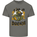 I'm a Duckja Funny Duck Ninja Kids T-Shirt Childrens Charcoal