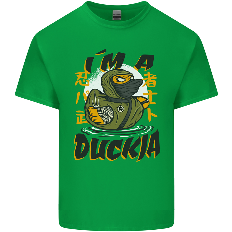 I'm a Duckja Funny Duck Ninja Kids T-Shirt Childrens Irish Green
