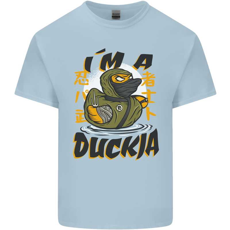 I'm a Duckja Funny Duck Ninja Kids T-Shirt Childrens Light Blue