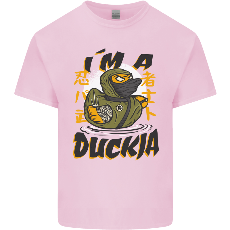 I'm a Duckja Funny Duck Ninja Kids T-Shirt Childrens Light Pink