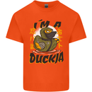I'm a Duckja Funny Duck Ninja Kids T-Shirt Childrens Orange