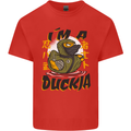 I'm a Duckja Funny Duck Ninja Kids T-Shirt Childrens Red