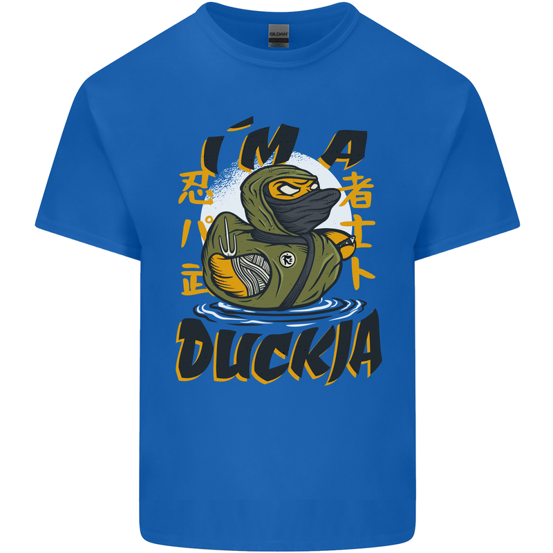 I'm a Duckja Funny Duck Ninja Kids T-Shirt Childrens Royal Blue