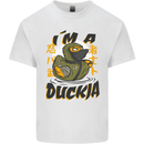 I'm a Duckja Funny Duck Ninja Kids T-Shirt Childrens White
