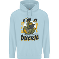 I'm a Duckja Funny Duck Ninja Mens 80% Cotton Hoodie Light Blue
