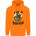 I'm a Duckja Funny Duck Ninja Mens 80% Cotton Hoodie Orange