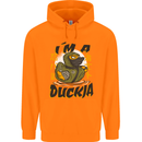 I'm a Duckja Funny Duck Ninja Mens 80% Cotton Hoodie Orange