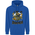 I'm a Duckja Funny Duck Ninja Mens 80% Cotton Hoodie Royal Blue