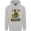 I'm a Duckja Funny Duck Ninja Mens 80% Cotton Hoodie Sports Grey