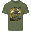 I'm a Duckja Funny Duck Ninja Mens Cotton T-Shirt Tee Top Military Green