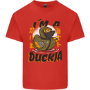 I'm a Duckja Funny Duck Ninja Mens Cotton T-Shirt Tee Top Red