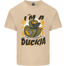 I'm a Duckja Funny Duck Ninja Mens Cotton T-Shirt Tee Top Sand