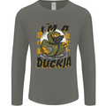 I'm a Duckja Funny Duck Ninja Mens Long Sleeve T-Shirt Charcoal