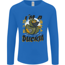 I'm a Duckja Funny Duck Ninja Mens Long Sleeve T-Shirt Royal Blue