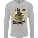 I'm a Duckja Funny Duck Ninja Mens Long Sleeve T-Shirt Sports Grey