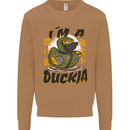 I'm a Duckja Funny Duck Ninja Mens Sweatshirt Jumper Caramel Latte