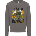 I'm a Duckja Funny Duck Ninja Mens Sweatshirt Jumper Charcoal