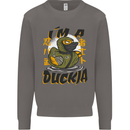 I'm a Duckja Funny Duck Ninja Mens Sweatshirt Jumper Charcoal