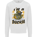 I'm a Duckja Funny Duck Ninja Mens Sweatshirt Jumper White