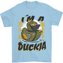 I'm a Duckja Funny Duck Ninja Mens T-Shirt 100% Cotton Light Blue