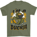 I'm a Duckja Funny Duck Ninja Mens T-Shirt 100% Cotton Military Green