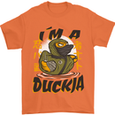 I'm a Duckja Funny Duck Ninja Mens T-Shirt 100% Cotton Orange