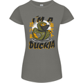 I'm a Duckja Funny Duck Ninja Womens Petite Cut T-Shirt Charcoal