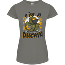 I'm a Duckja Funny Duck Ninja Womens Petite Cut T-Shirt Charcoal