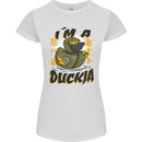 I'm a Duckja Funny Duck Ninja Womens Petite Cut T-Shirt White