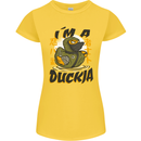 I'm a Duckja Funny Duck Ninja Womens Petite Cut T-Shirt Yellow