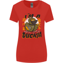 I'm a Duckja Funny Duck Ninja Womens Wider Cut T-Shirt Red