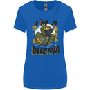 I'm a Duckja Funny Duck Ninja Womens Wider Cut T-Shirt Royal Blue