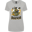 I'm a Duckja Funny Duck Ninja Womens Wider Cut T-Shirt Sports Grey