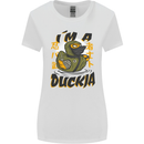 I'm a Duckja Funny Duck Ninja Womens Wider Cut T-Shirt White