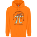 I'm a Maths Genius and Sloth Lover Funny Childrens Kids Hoodie Orange