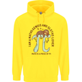 I'm a Maths Genius and Sloth Lover Funny Childrens Kids Hoodie Yellow