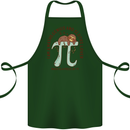 I'm a Maths Genius and Sloth Lover Funny Cotton Apron 100% Organic Forest Green