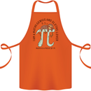 I'm a Maths Genius and Sloth Lover Funny Cotton Apron 100% Organic Orange