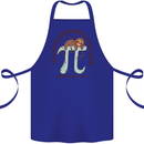 I'm a Maths Genius and Sloth Lover Funny Cotton Apron 100% Organic Royal Blue