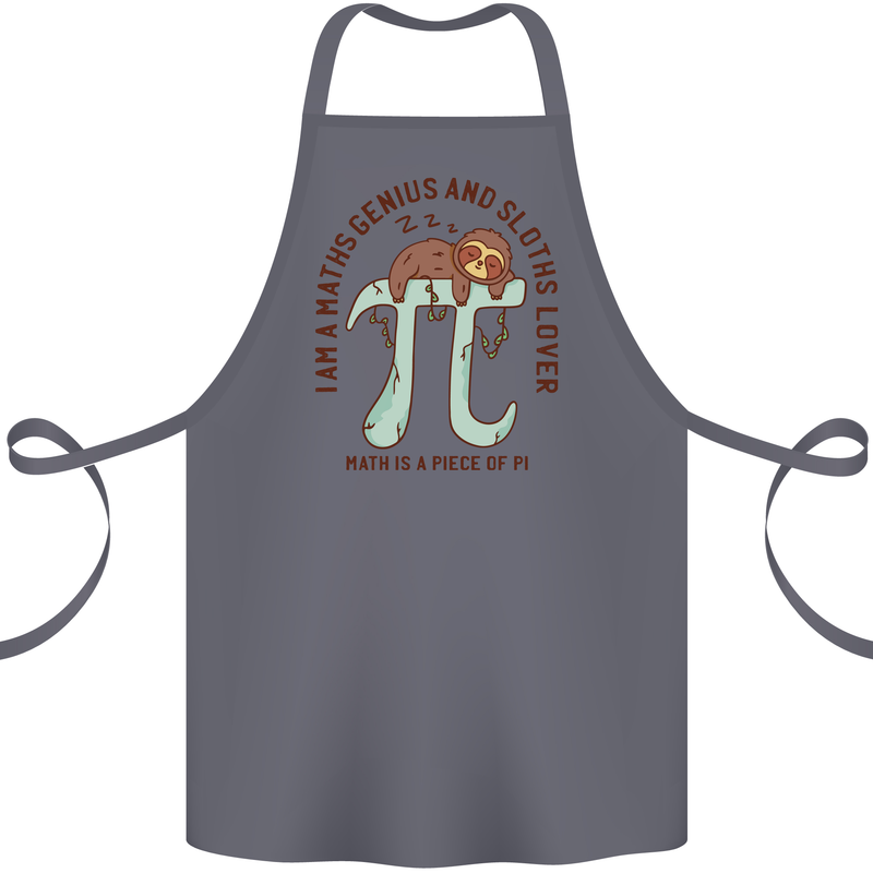 I'm a Maths Genius and Sloth Lover Funny Cotton Apron 100% Organic Steel