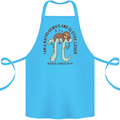 I'm a Maths Genius and Sloth Lover Funny Cotton Apron 100% Organic Turquoise