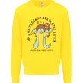I'm a Maths Genius and Sloth Lover Funny Kids Sweatshirt Jumper Yellow